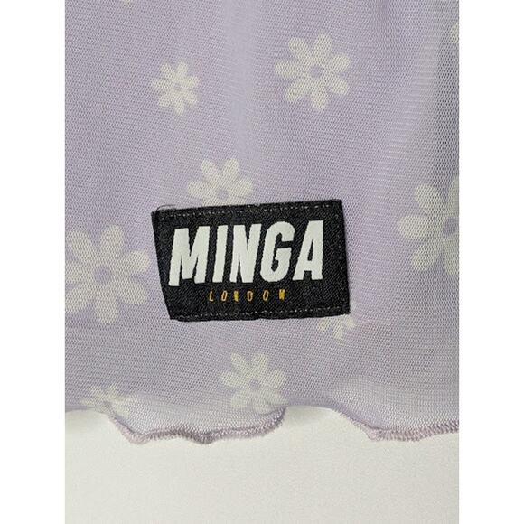 Flower Girl Lilac Mini Dress MINGA LONDON Size 10 Festival Fairycore, Kawaii0 - Picture 3 of 7